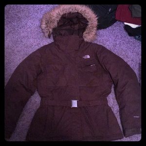 Women brown north face